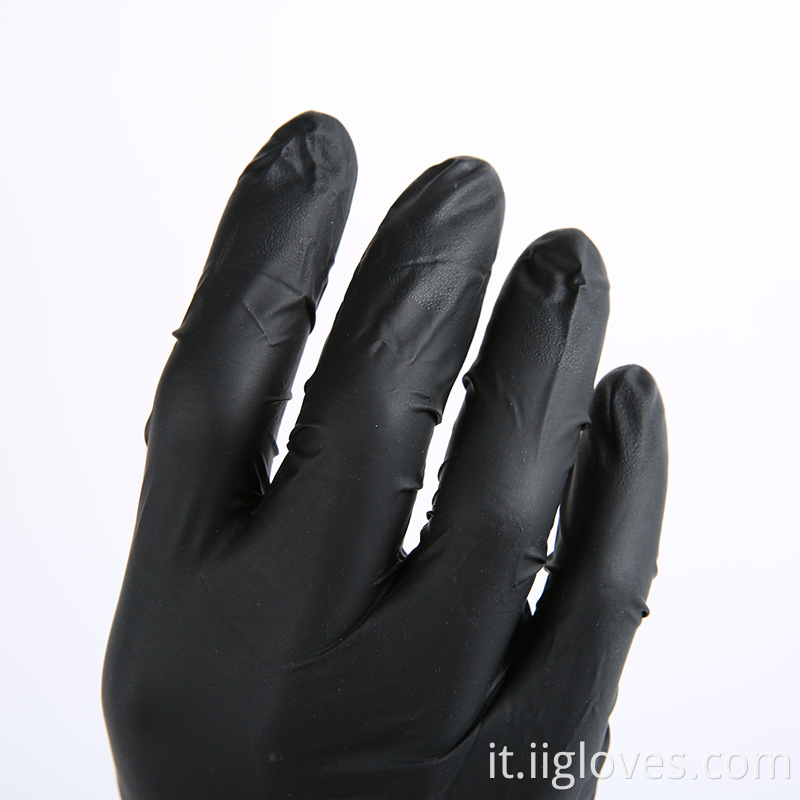 Disposable Black Nitrile Gloves